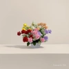 A realistic colored rose bouquet with petal pieces, specially designed Flowers rose decoration Specification image